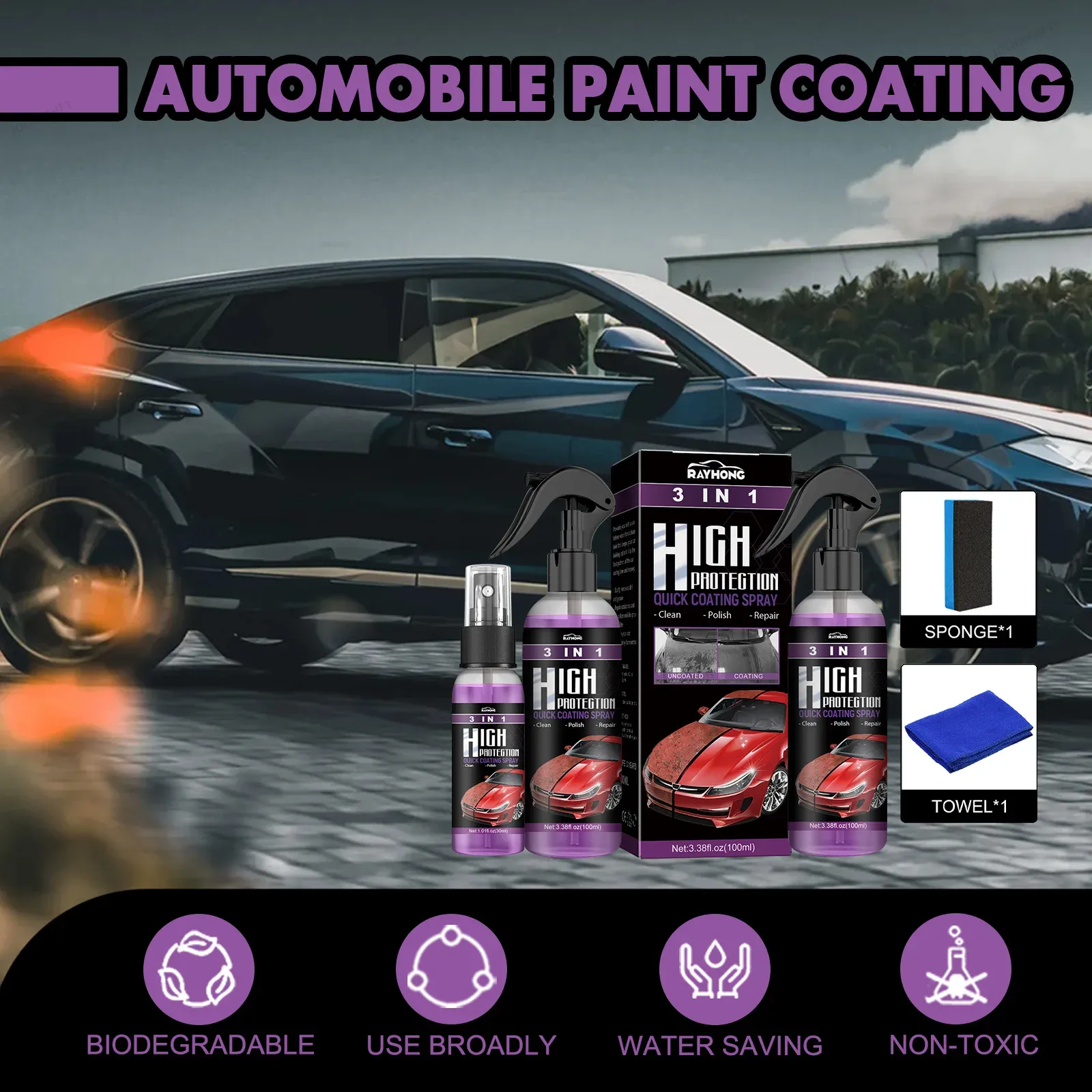 100ML 3 In 1 Car Ceramic Nano  - Nano Liquid Coating review and price