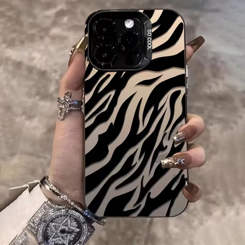 Zebra Pattern Black Advanced I - Apple Iphone 15 Pro Max review and price