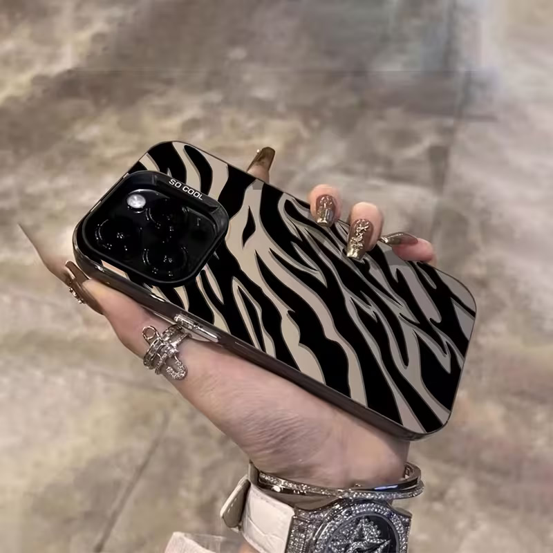 Zebra Pattern Black Advanced I - Apple Iphone 15 Pro Max review and price