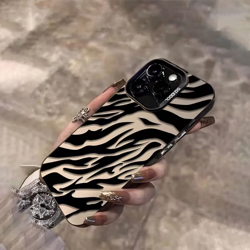 Zebra Pattern Black Advanced I - Apple Iphone 15 Pro Max review and price
