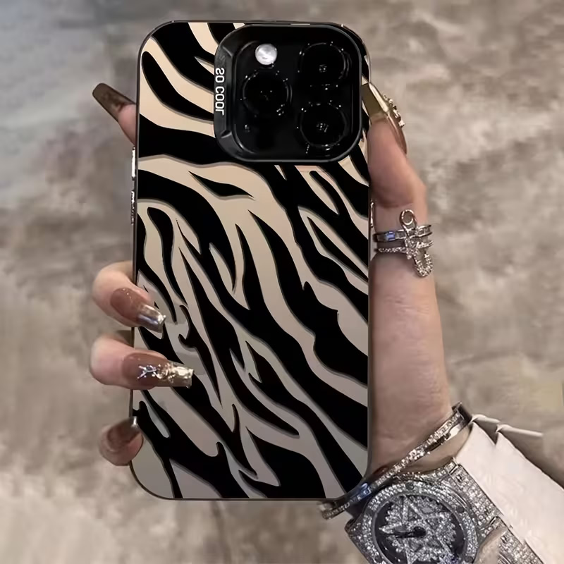 Zebra Pattern Black Advanced I - Apple Iphone 15 Pro Max review and price