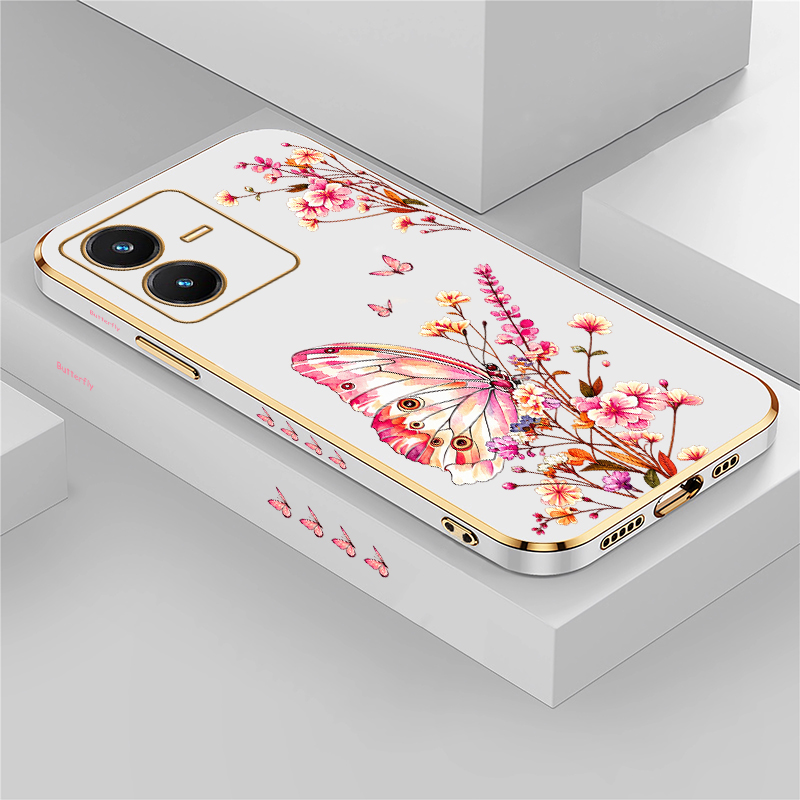 Butterfly Painted Case For Viv - Vivo V40 review and price